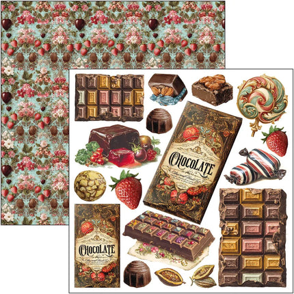 Ciao Bella - Chocolate Wanderlust - 6x6 Fussy Cut Pad