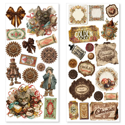 Ciao Bella - Chocolate Wanderlust - Art Stickers 5/Pkg