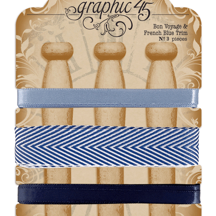 Graphic 45 - Staples - Classic Bon Voyage & French Blue Trim