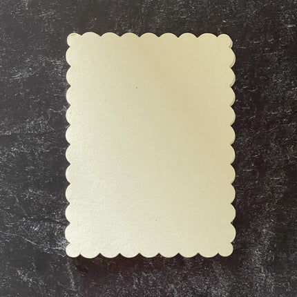 Graphic 45 - Staples - Rectangle Scallop Layer 3.75″ x 5″ – Husk