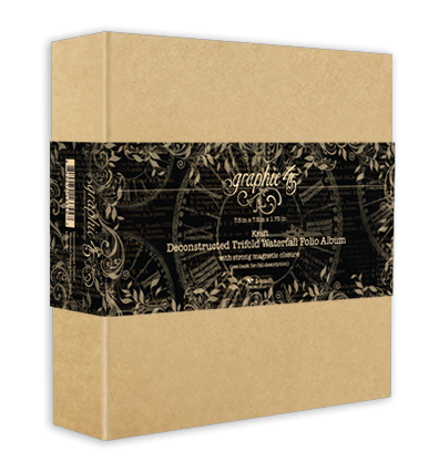 Graphic 45 - Staples - Deconstructed Trifold Waterfall Folio Album – Kraft