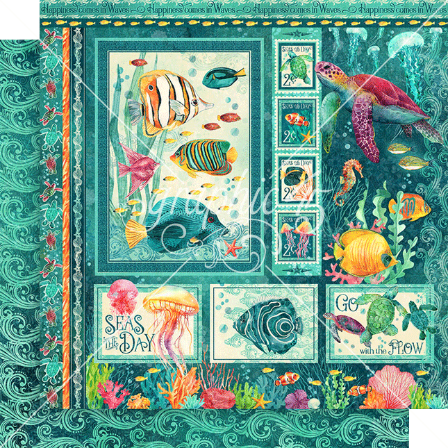 Graphic 45 - Seas the Day - 8x8 Collection Pack