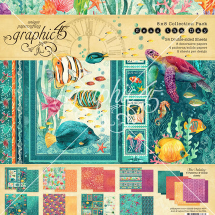Graphic 45 - Seas the Day - 8x8 Collection Pack