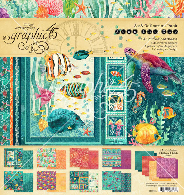 Graphic 45 - Seas the Day - 8x8 Collection Pack