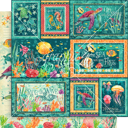 Graphic 45 - Seas the Day - 8x8 Collection Pack