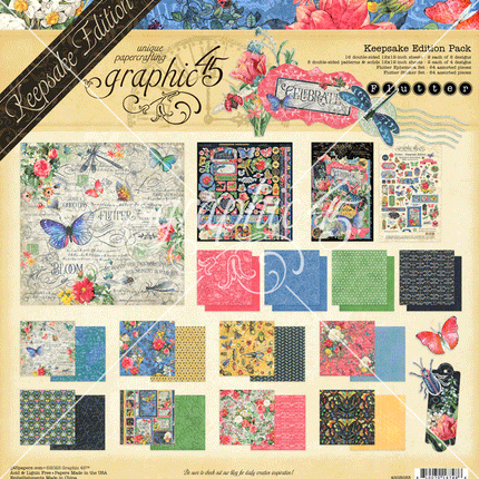 Graphic 45 - Flutter — 12x12 Keepsake Edition