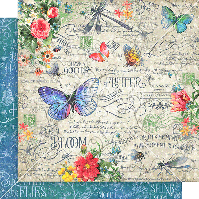 Graphic 45 - Flutter — Keepsake Kit with Exclusive Metal Die-Set