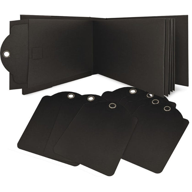 Graphic 45 - Staples - Rectangle Policy Envelope Album — Black