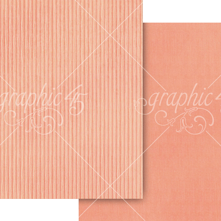Graphic 45 - Always & Forever - Perfect Pink Pattern & Solid Sheet