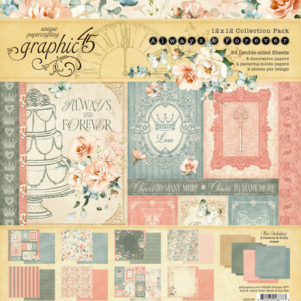 Graphic 45 - Always & Forever - 12x12 Collection Pack