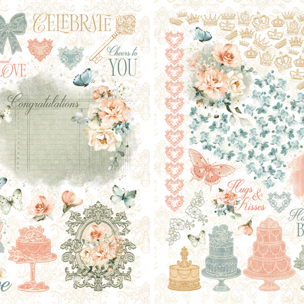 Graphic 45 - Always & Forever - Rub-On Transfers