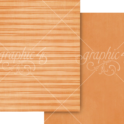Graphic 45 - Scenic Route - Vibrant Orange Patterm & Solid Sheet