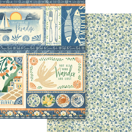 Graphic 45 - Scenic Route - 8x8 Collection Pack