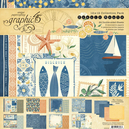 Graphic 45 - Scenic Route - 12x12 Collection Pack