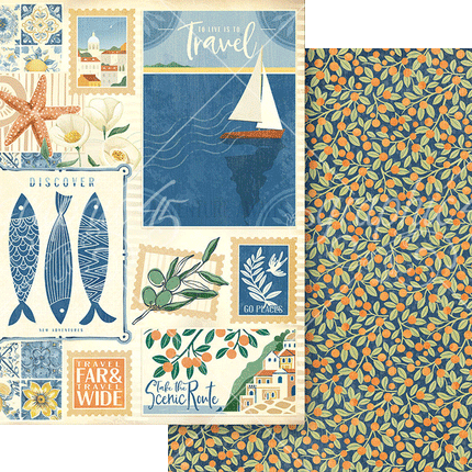 Graphic 45 - Scenic Route - 12x12 Collection Pack