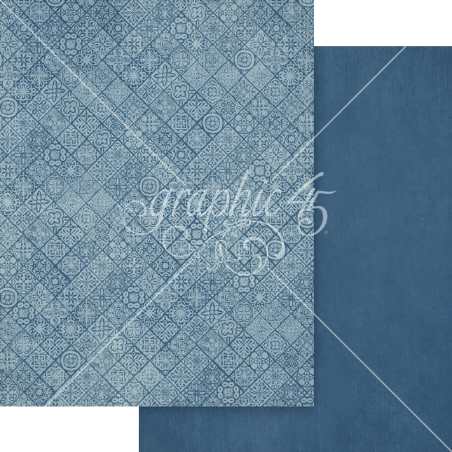 Graphic 45 - Scenic Route - 8.5x11 Patterns & Solids Pack
