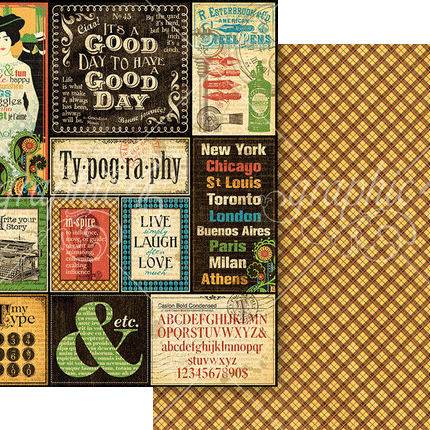 Graphic 45 - Typography — 12x12 Keepsake Edition