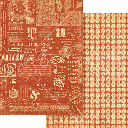 Graphic 45 - Typography — 12x12 Keepsake Edition