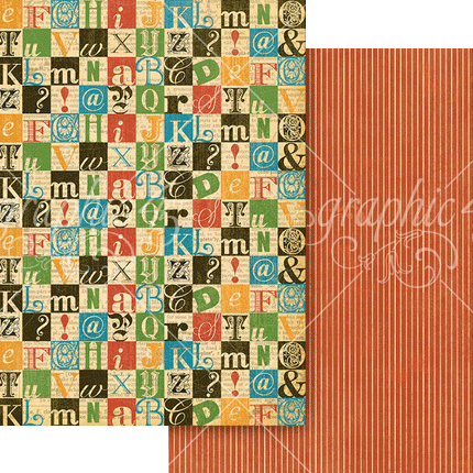 Graphic 45 - Typography — Keepsake Kit with Exclusive Metal Die-Set