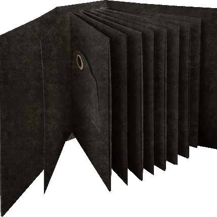 Graphic 45 - Staples - ATC Album with Matchbook Box - Black