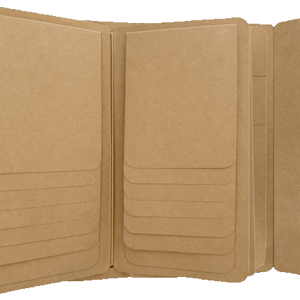 Graphic 45 - Staples - Travel Album with Inserts – Waterfall Folder & Journaling Notebooks — Kraft