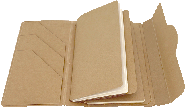 Graphic 45 - Staples - Travel Album with Inserts – Waterfall Folder & Journaling Notebooks — Kraft