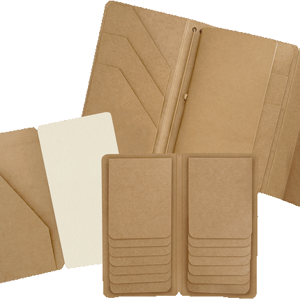 Graphic 45 - Staples - Travel Album with Inserts – Waterfall Folder & Journaling Notebooks — Kraft