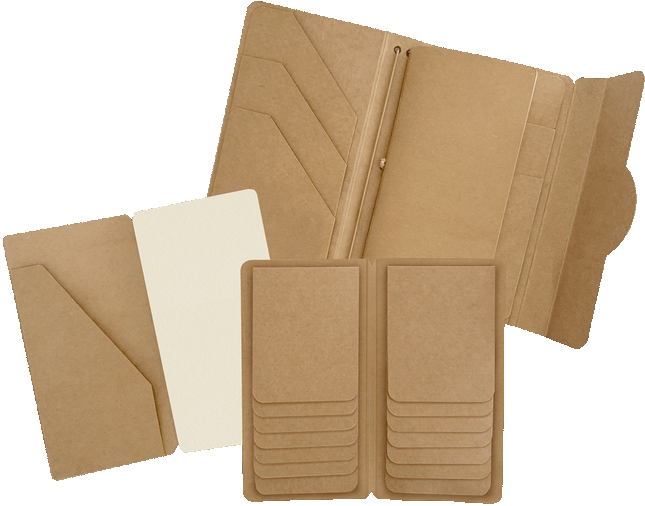 Graphic 45 - Staples - Travel Album with Inserts – Waterfall Folder & Journaling Notebooks — Kraft