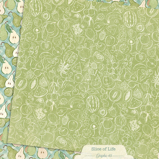 Graphic 45 - Slice of Life - Gingham Pears