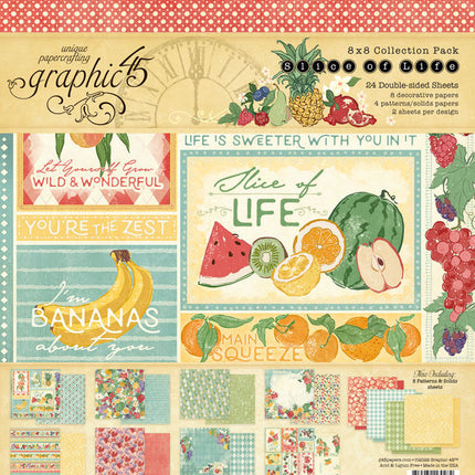 Graphic 45 - Slice of Life - 8x8 Collection Pack
