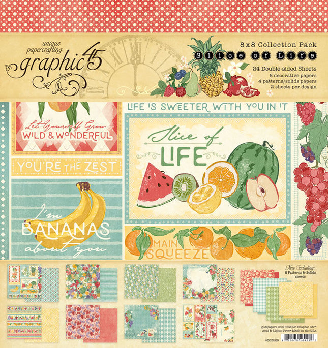 Graphic 45 - Slice of Life - 8x8 Collection Pack
