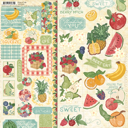 Graphic 45 - Slice of Life - Sticker Set
