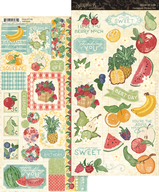 Graphic 45 - Slice of Life - Sticker Set