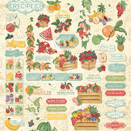 Graphic 45 - Slice of Life - Ephemera Assortment