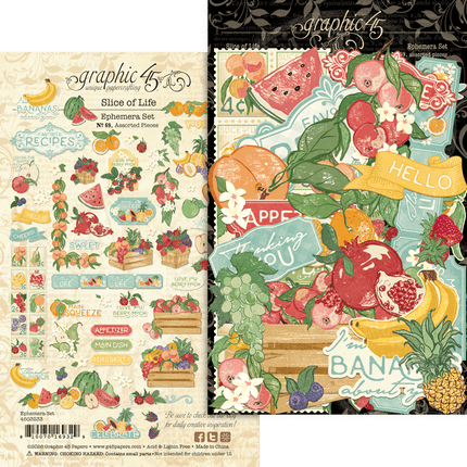 Graphic 45 - Slice of Life - Ephemera Assortment