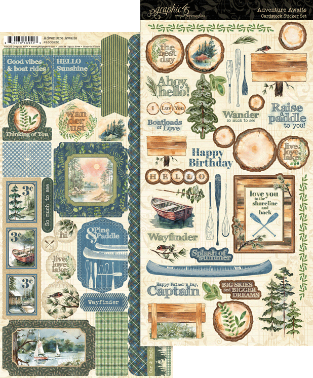 Graphic 45 - Adventure Awaits - Sticker Set