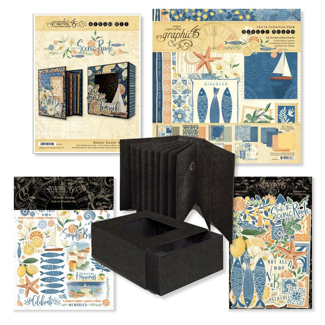 Graphic 45 - Album Kit - Scenic Route