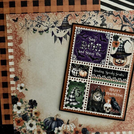 Graphic 45 - Postage Stamp Collage & Numbers Die Set