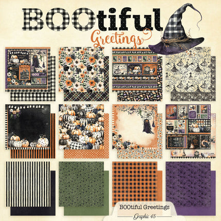 Graphic 45 - Bootiful Greetings - 8x8 Collection Pack
