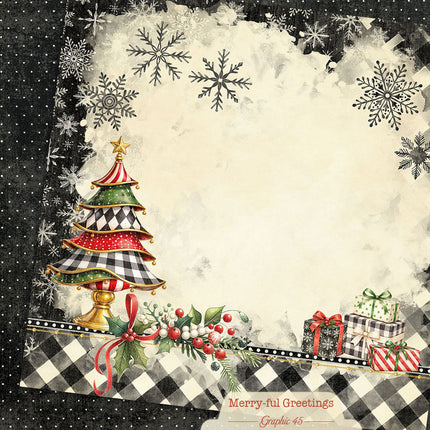 Graphic 45 - Merry-ful Greetings - 12x12 Collection Pack