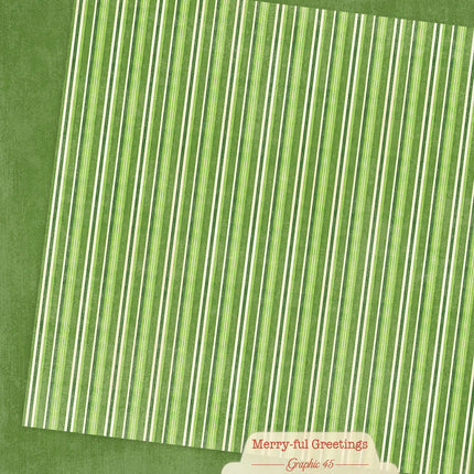 Graphic 45 - Merry-ful  Greetings - 12×12 Patterns & Solids Pack