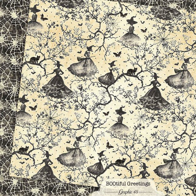 Graphic 45 - Bootiful Greetings - Witchy Spiderwebs