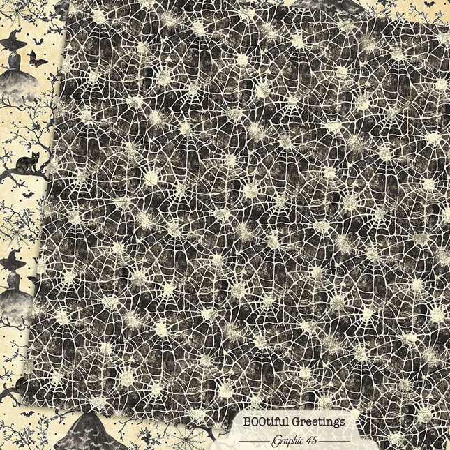 Graphic 45 - Bootiful Greetings - Witchy Spiderwebs