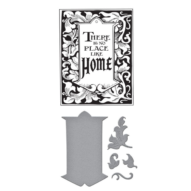 Spellbinders BetterPress Press Plate & Die Set - Tag & Frame, Wonder Of Oz