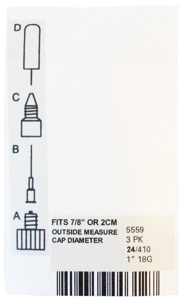Fineline Applicators - Fineline 18 Gauge 1" Applicator Tip 3/Pkg