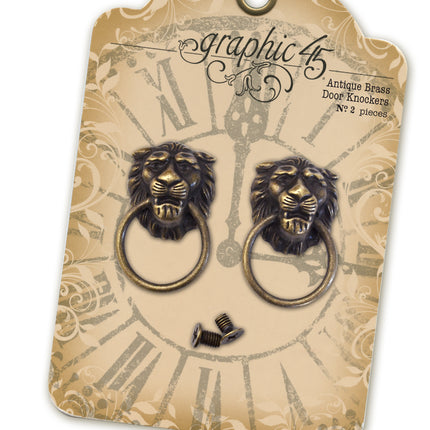 Graphic 45 - Staples - Antique Brass Door Knockers