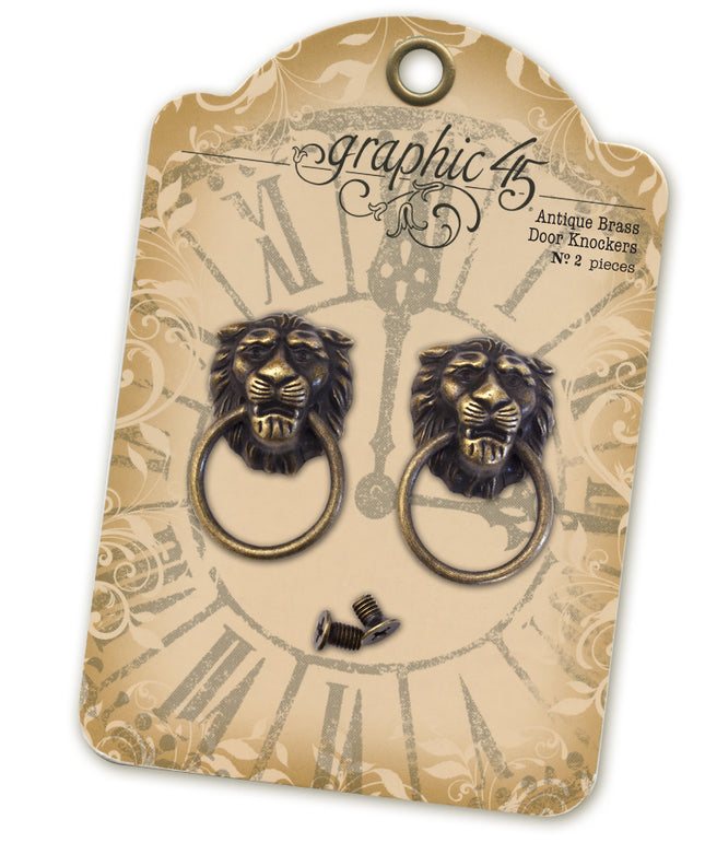 Graphic 45 - Staples - Antique Brass Door Knockers