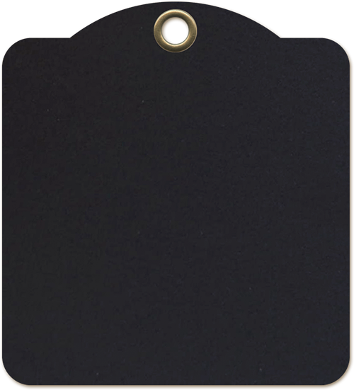 Graphic 45 - Staples - Square Tags - Black