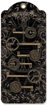 Graphic 45 - Staples - Metal Clock Keys