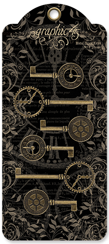 Graphic 45 - Staples - Metal Clock Keys